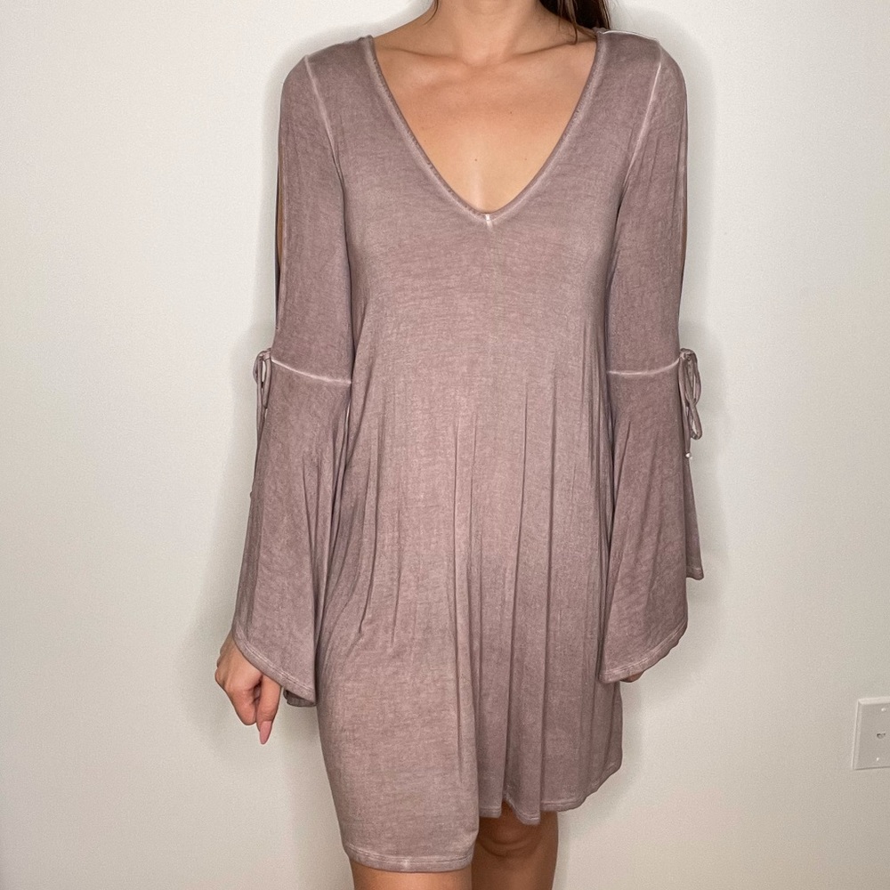 American Eagle Slit Arm Tie Dress